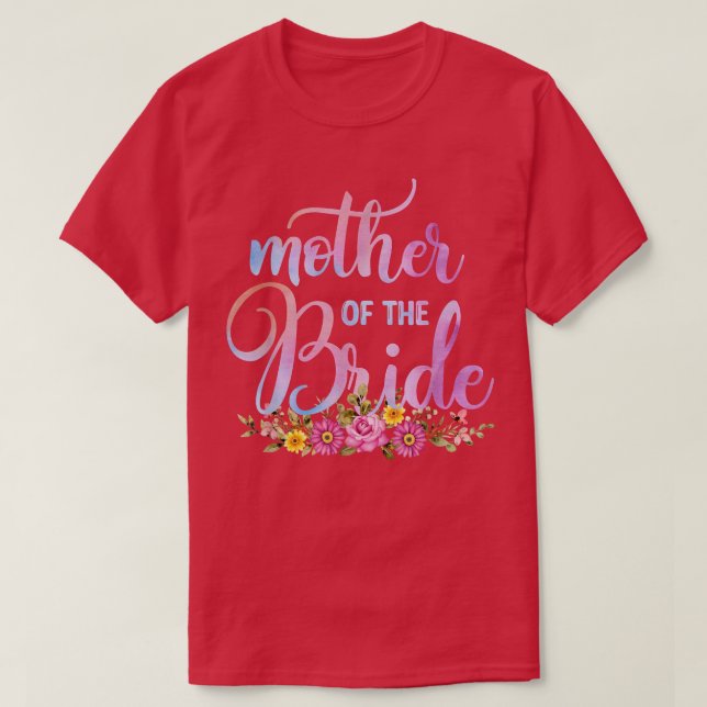 Söt brudens mamma möhippa bröllopsfest Vi T Shirt (Design framsida)