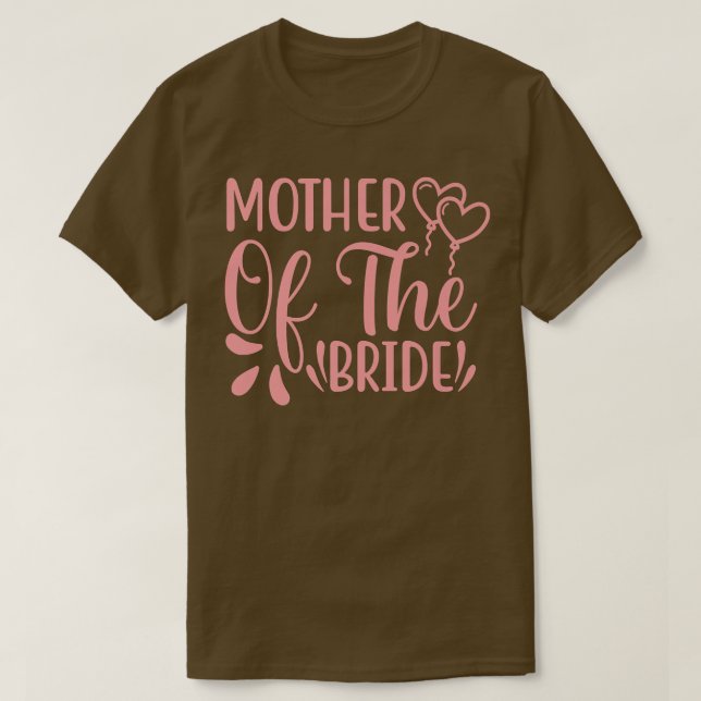 Söt Brudens Mor Sällskapsdamer Bröllopsdusch Vi T Shirt (Design framsida)