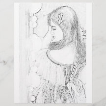 Söt brudflicka färgningssida