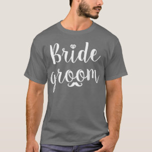 Söt brudgumme rolig bröllopsfest och svensexa t shirt