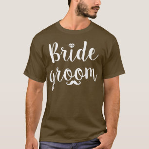 Söt brudgumme rolig bröllopsfest och svensexa t shirt