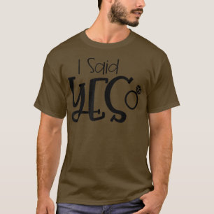 Söt brudtärna möhippa brud jag sa ja t shirt