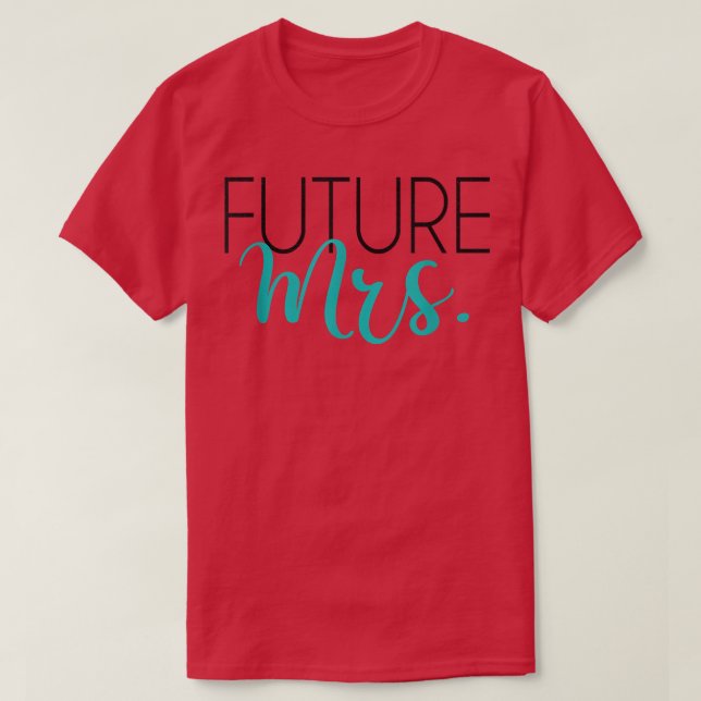 Söt Brudtärna Sällskapsdam Brud Framtida Herr T Shirt (Design framsida)