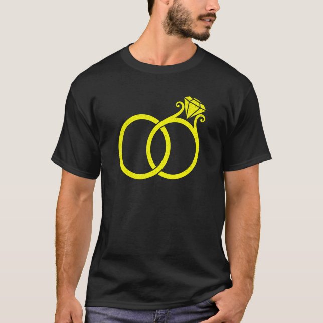 Söt Brudtärna Sällskapsdamer Brud Ringar T Shirt (Framsida)