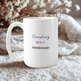 Söt brudtjänstnamn Jag kan inte säga ja utan dig Kaffemugg