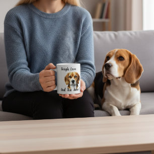 Söt Brun Beagle Kaffemugg