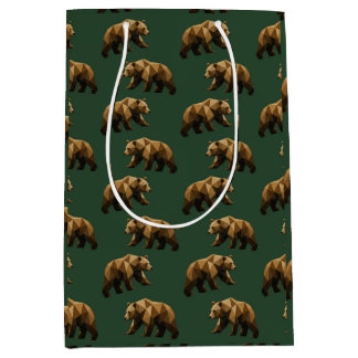 Söt Brun Björnar Mönster Presentpapper
