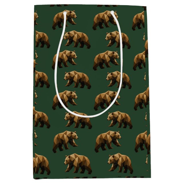 Söt Brun Björnar Mönster Presentpapper (Framsidan)