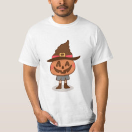 Söt Brun Halloween-pumpa T Shirt