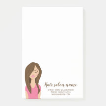 Söt Brun Långhårig Tjej Illustration Hår Salong