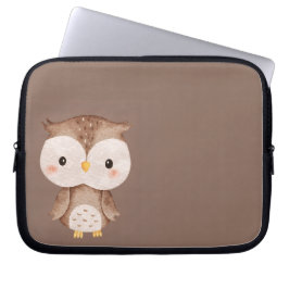 Söt Brun UGGLA Laptop Fodral