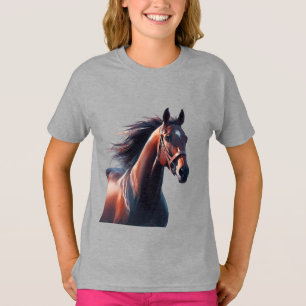 Söt bruna hästens eget namn t shirt