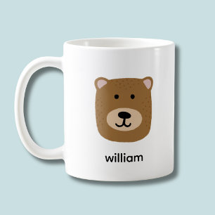 Söt brunbjörn kaffemugg