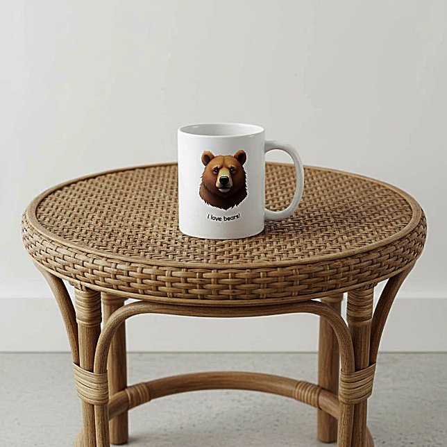 Söt brunbjörn kaffemugg (Skapare uppladdad)