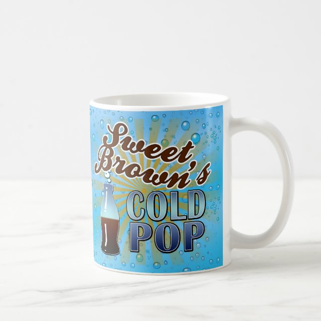 Söt brunt kalla pop kaffemugg (Höger)