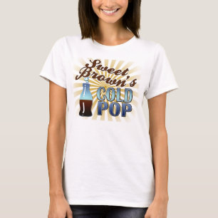 Söt brunt kalla pop t-shirt