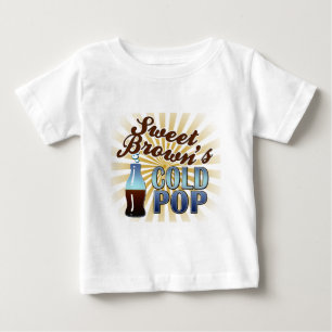Söt brunt kalla pop t shirt