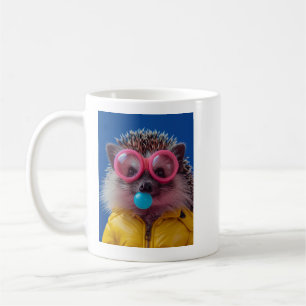 Söt Bubblegummig Igelkott Var Snäll Motiverande Ka Kaffemugg