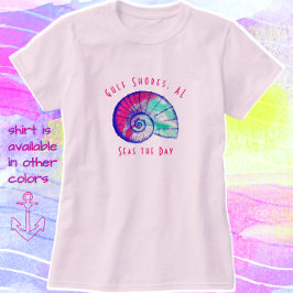 Söt Bukt Shores Alabama Seashell T-Shirt