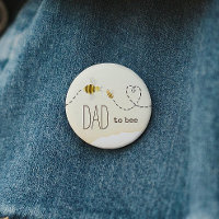Söt Bumblebee Baby Shower Pappa to Bee Button
