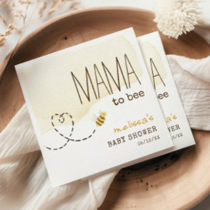 Söt Bumblebee-Mamma till babyskor Pappersservett