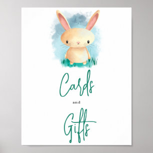 Söt Bunny - kort och gåvor Poster