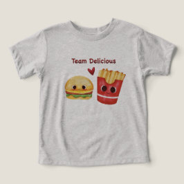 Söt Burger & Fries Bästa Vänner Toddler T-Shirt