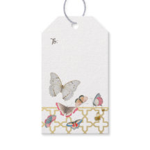 Söt Butterflies Anpassade Påsk Gift Märkres