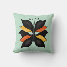 Söt Butterfly Abstrakt Art Kudde