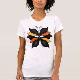 Söt Butterfly Abstrakt Art T Shirt