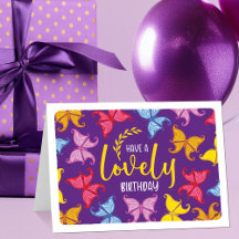 Söt Butterfly Birthday
