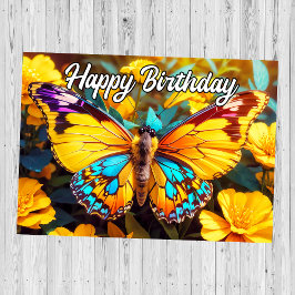 Söt Butterfly Grattis på födelsedagen Kort