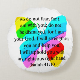 SÖT BUTTERFLY ISAIAH 41:10, UTFORMNING RUND KUDDE