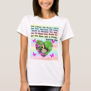 SÖT BUTTERFLY JEREMIAH 29:11 T SHIRT