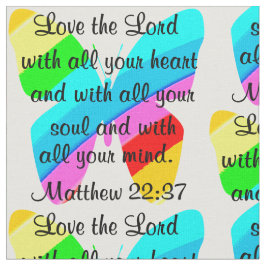 SÖT BUTTERFLY MATTHEW 22:37 DESIGN TYG