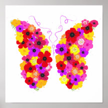 Söt Butterfly Modern Art