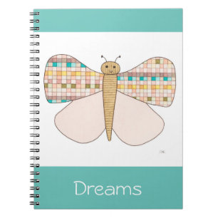 Söt Butterfly Notebook-Dreams-Erin Brie Art Not Anteckningsbok