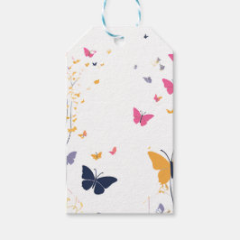 Söt Butterfly Presentetikett