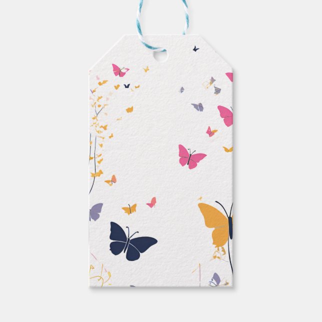 Söt Butterfly Presentetikett (Framsidan)