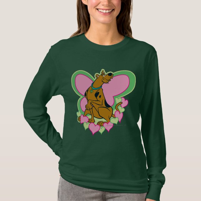 Söt Butterfly Scooby-Doo Tee Shirt (Framsida)