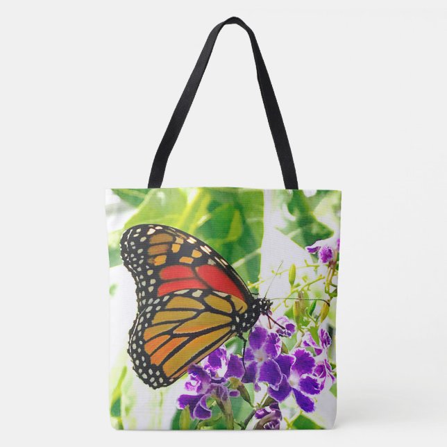 Söt Butterfly Tote Tygkasse (Framsida)