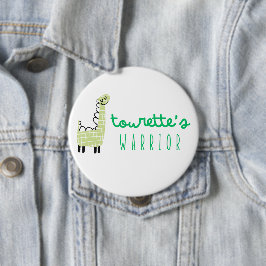 Söt Button-gåva från tourette's warrior-medvetande Knapp