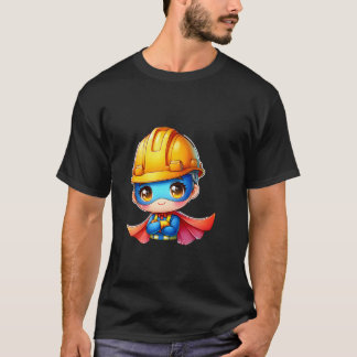 Söt Byggnadsarbetare Superhjälte Byggare Superhjäl T Shirt