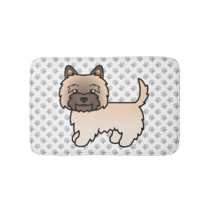 Söt Cairn Terrier i tecknad stil Badrumsmatta