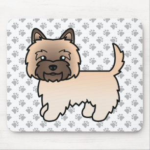 Söt Cairn Terrier i tecknad stil Musmatta