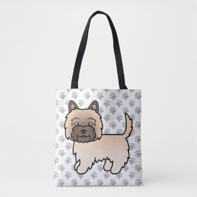 Söt Cairn Terrier i tecknad stil Tygkasse (Framsida)