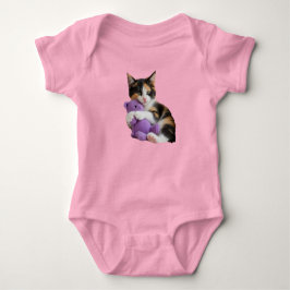 Söt Calico Katt Teddybjörn T Shirt