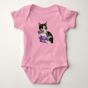Söt Calico Katt Teddybjörn T Shirt