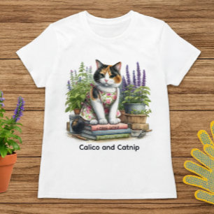 Söt Calico- och kattsnurrälskare T Shirt