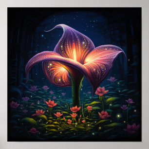 Söt Callalilja Blomma Konst-- Blomsterhandlare Lil Poster